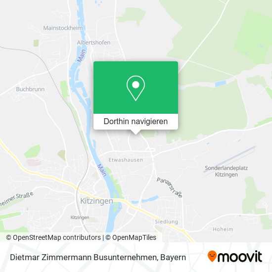 Dietmar Zimmermann Busunternehmen Karte