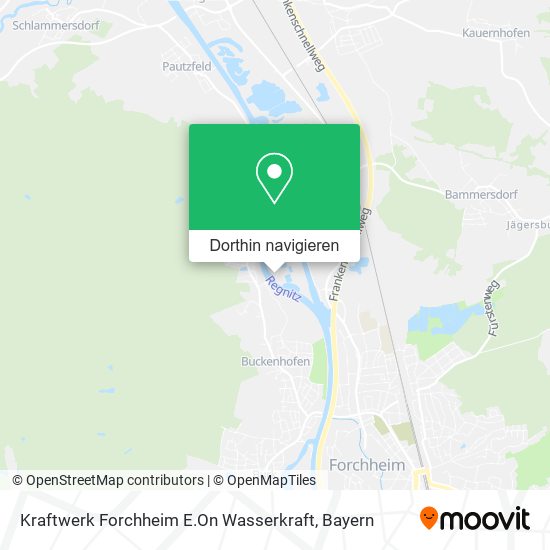 Kraftwerk Forchheim E.On Wasserkraft Karte