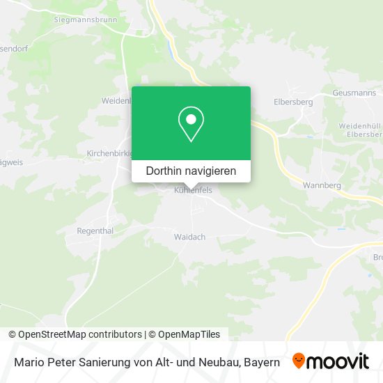 Mario Peter Sanierung von Alt- und Neubau Karte