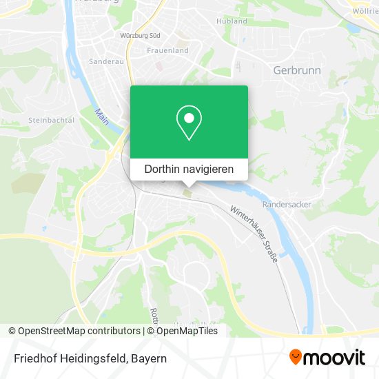 Friedhof Heidingsfeld Karte