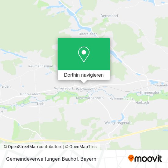 Gemeindeverwaltungen Bauhof Karte