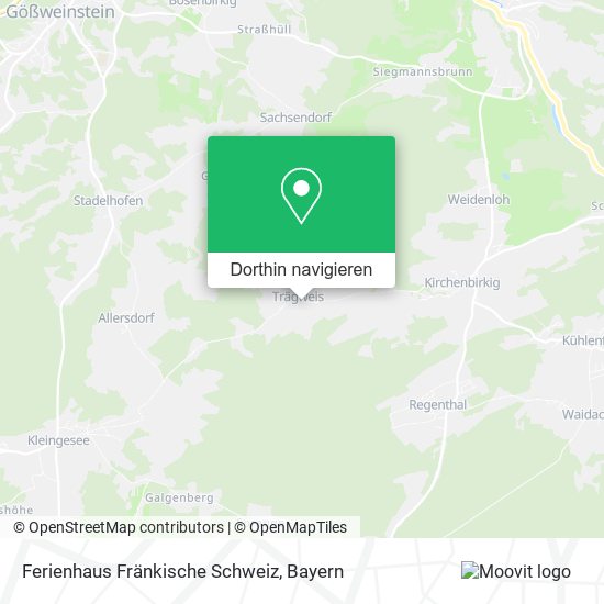 Ferienhaus Fränkische Schweiz Karte