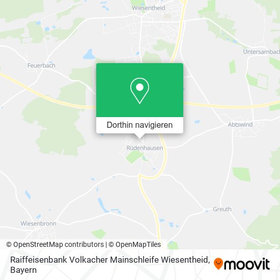 Raiffeisenbank Volkacher Mainschleife Wiesentheid Karte