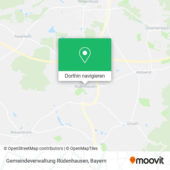 Gemeindeverwaltung Rüdenhausen Karte