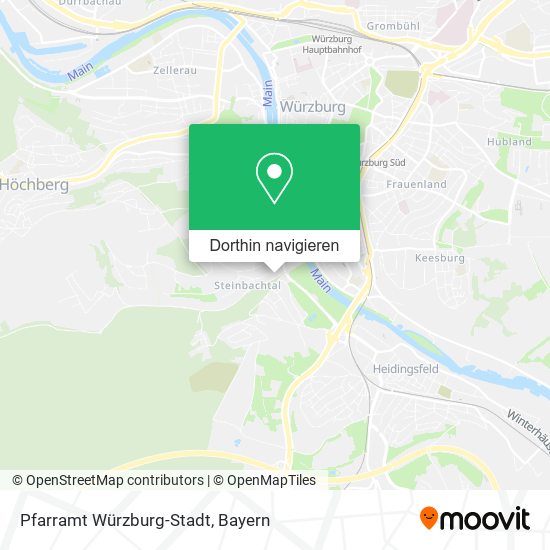 Pfarramt Würzburg-Stadt Karte