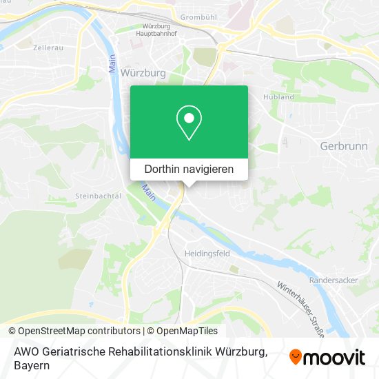 AWO Geriatrische Rehabilitationsklinik Würzburg Karte