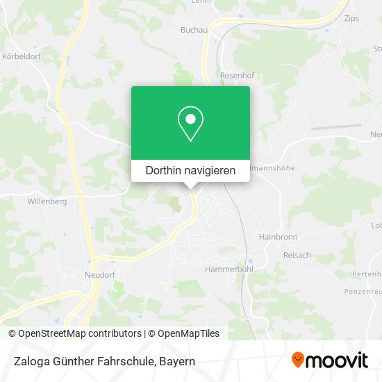 Zaloga Günther Fahrschule Karte