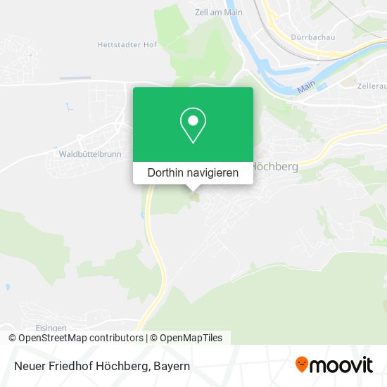 Neuer Friedhof Höchberg Karte