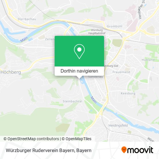 Würzburger Ruderverein Bayern Karte