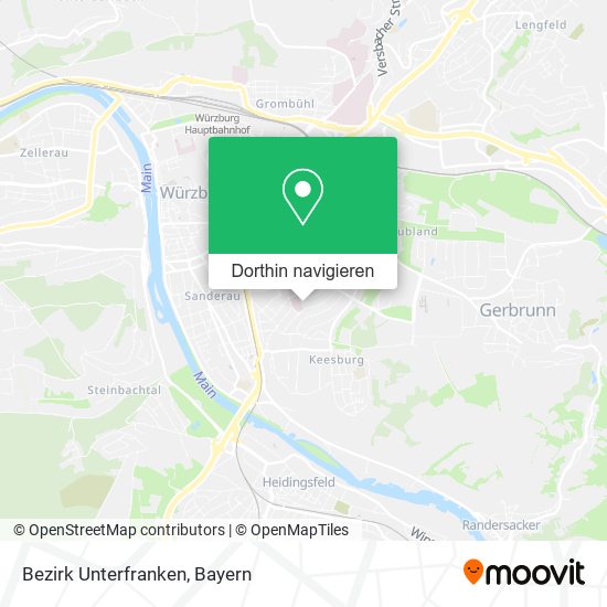 Bezirk Unterfranken Karte