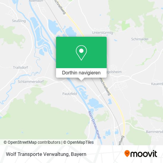 Wolf Transporte Verwaltung Karte