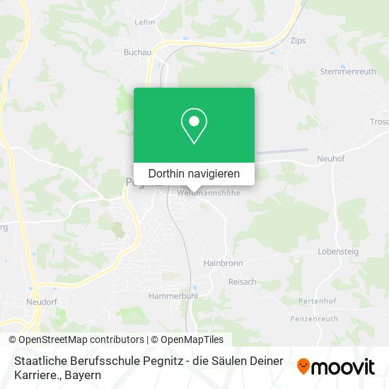 Staatliche Berufsschule Pegnitz - die Säulen Deiner Karriere. Karte