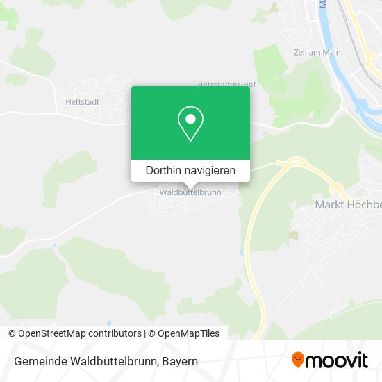 Gemeinde Waldbüttelbrunn Karte