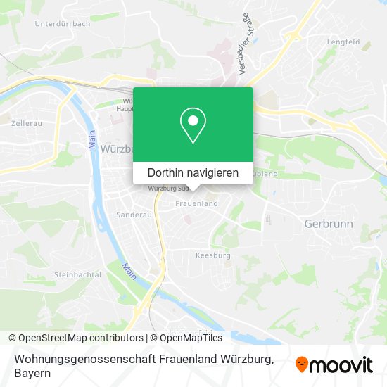 Wohnungsgenossenschaft Frauenland Würzburg Karte