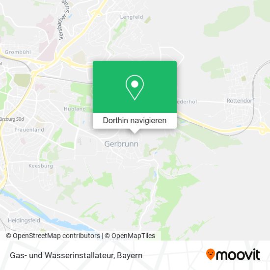 Gas- und Wasserinstallateur Karte