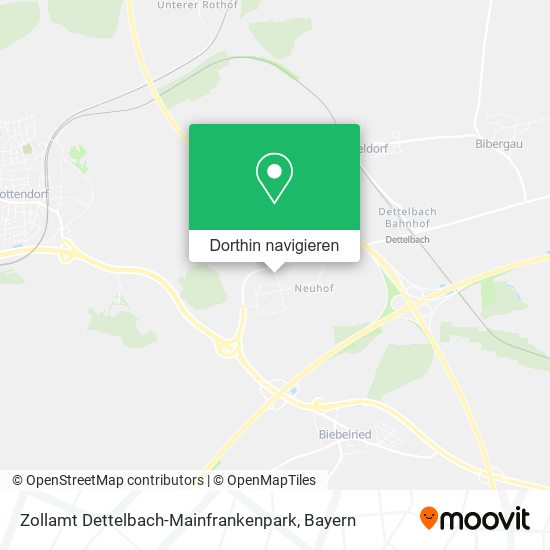 Zollamt Dettelbach-Mainfrankenpark Karte