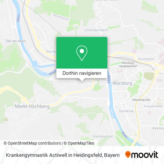 Krankengymnastik Actiwell in Heidingsfeld Karte