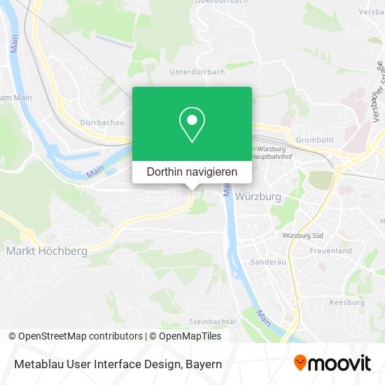 Metablau User Interface Design Karte