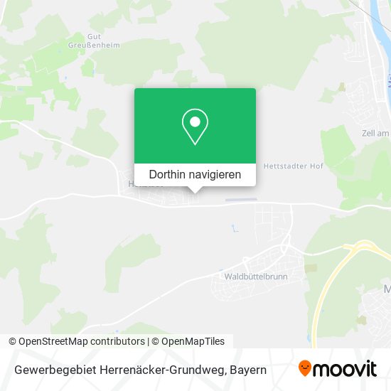 Gewerbegebiet Herrenäcker-Grundweg Karte