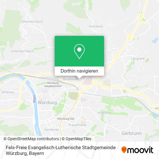Fels-Freie Evangelisch-Lutherische Stadtgemeinde Würzburg Karte