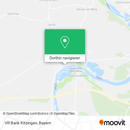 VR Bank Kitzingen Karte