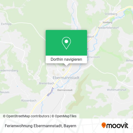 Ferienwohnung Ebermannstadt Karte