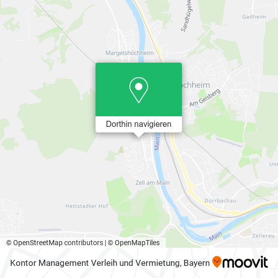 Kontor Management Verleih und Vermietung Karte