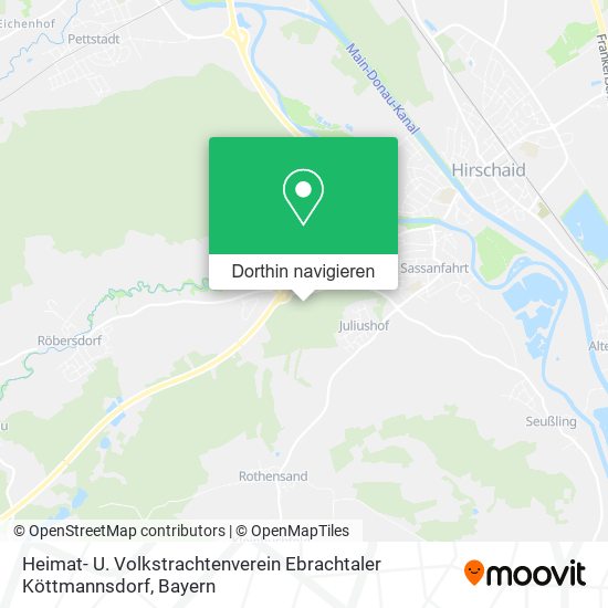 Heimat- U. Volkstrachtenverein Ebrachtaler Köttmannsdorf Karte