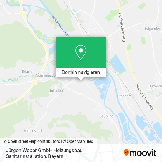 Jürgen Weber GmbH Heizungsbau Sanitärinstallation Karte