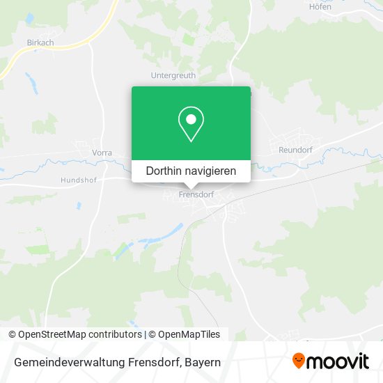 Gemeindeverwaltung Frensdorf Karte