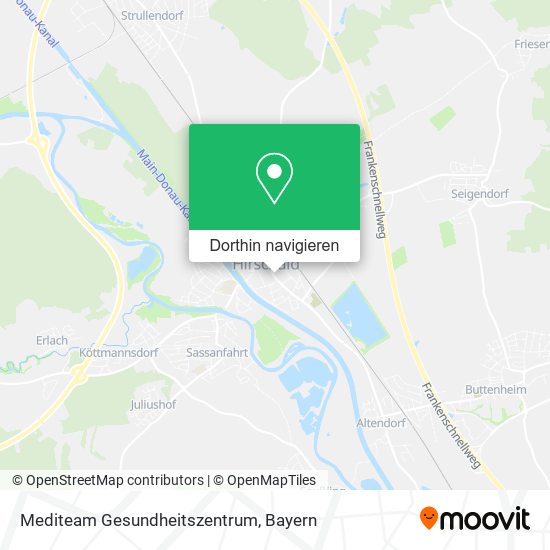 Mediteam Gesundheitszentrum Karte