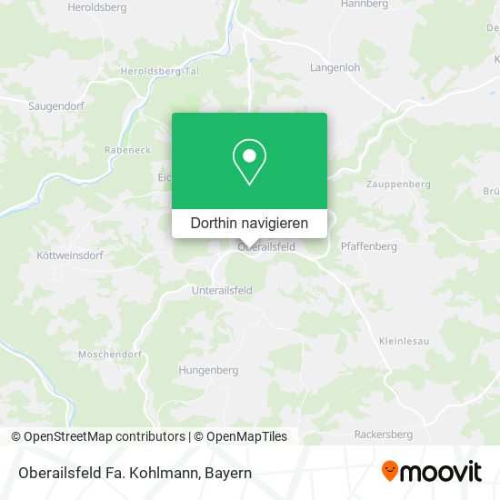 Oberailsfeld Fa. Kohlmann Karte