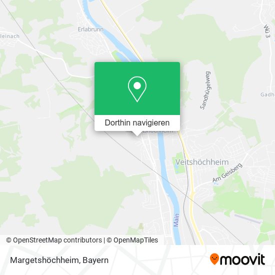 Margetshöchheim Karte
