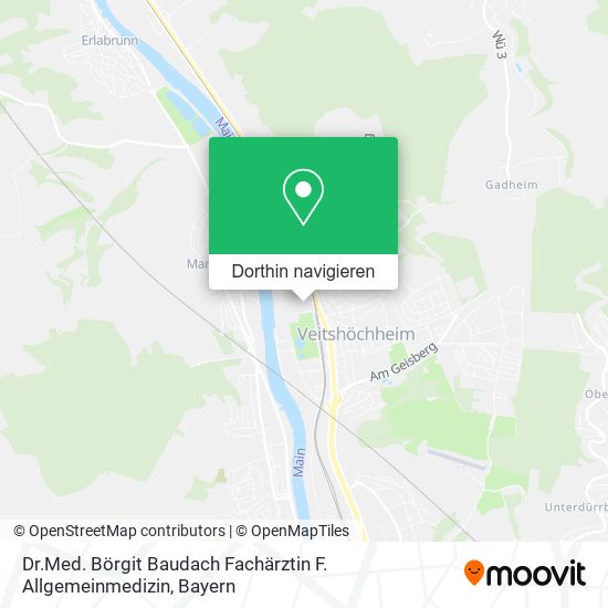 Dr.Med. Börgit Baudach Fachärztin F. Allgemeinmedizin Karte