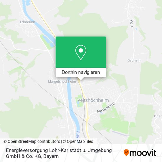 Energieversorgung Lohr-Karlstadt u. Umgebung GmbH & Co. KG Karte