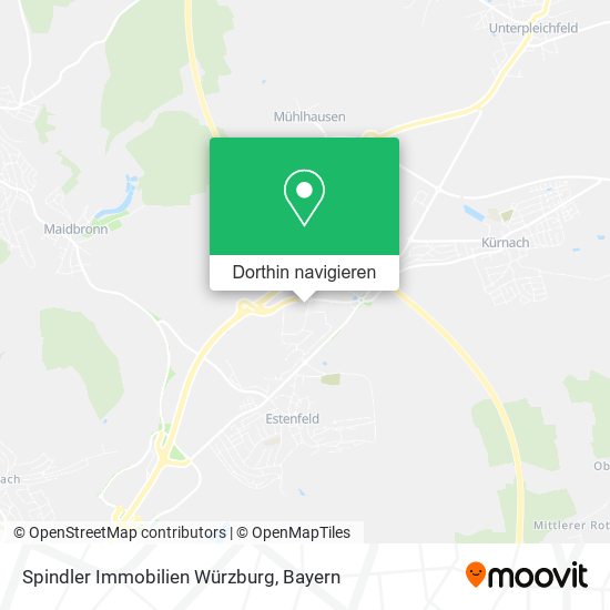 Spindler Immobilien Würzburg Karte