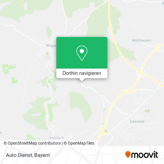 Auto Dienst Karte