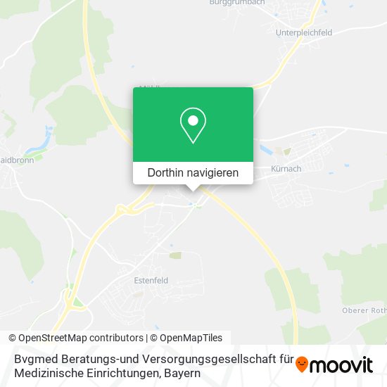 Bvgmed Beratungs-und Versorgungsgesellschaft für Medizinische Einrichtungen Karte
