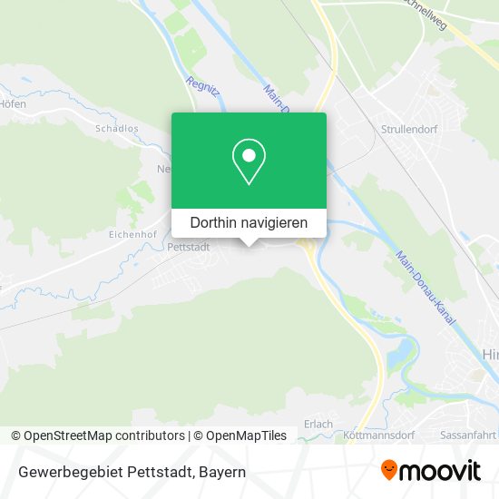 Gewerbegebiet Pettstadt Karte