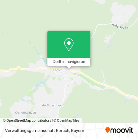 Verwaltungsgemeinschaft Ebrach Karte