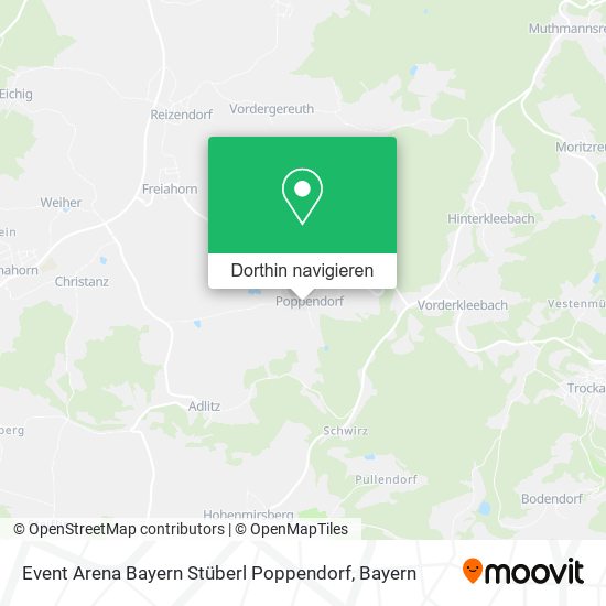 Event Arena Bayern Stüberl Poppendorf Karte