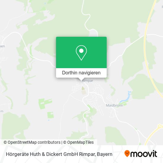 Hörgeräte Huth & Dickert GmbH Rimpar Karte
