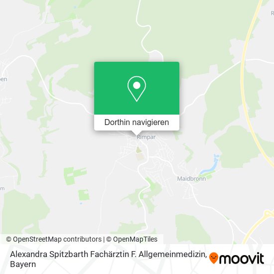 Alexandra Spitzbarth Fachärztin F. Allgemeinmedizin Karte