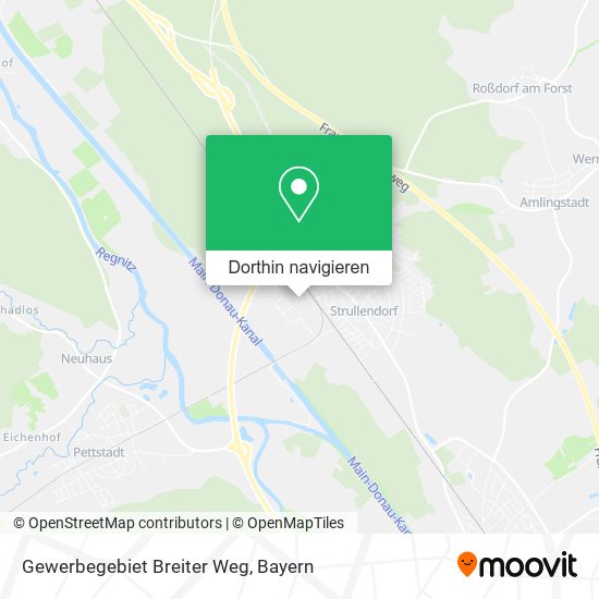 Gewerbegebiet Breiter Weg Karte