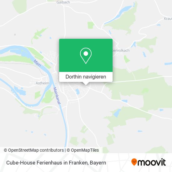 Cube-House Ferienhaus in Franken Karte