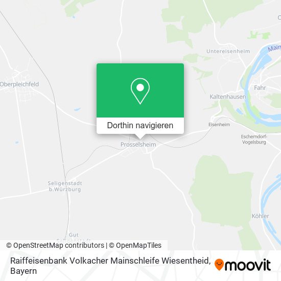 Raiffeisenbank Volkacher Mainschleife Wiesentheid Karte