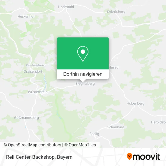 Reli Center-Backshop Karte