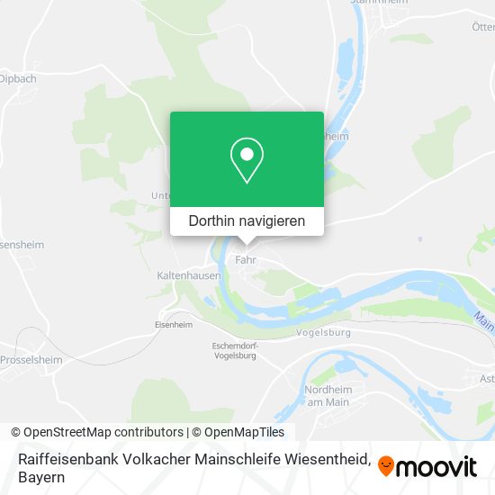 Raiffeisenbank Volkacher Mainschleife Wiesentheid Karte