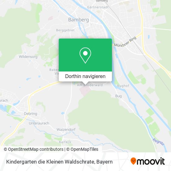 Kindergarten die Kleinen Waldschrate Karte