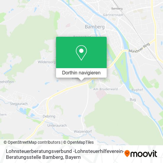 Lohnsteuerberatungsverbund -Lohnsteuerhilfeverein- Beratungsstelle Bamberg Karte